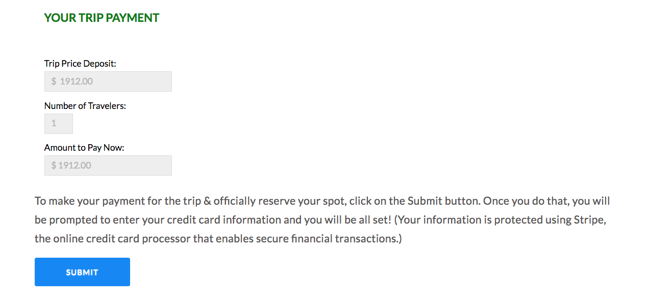 Booking Form 5