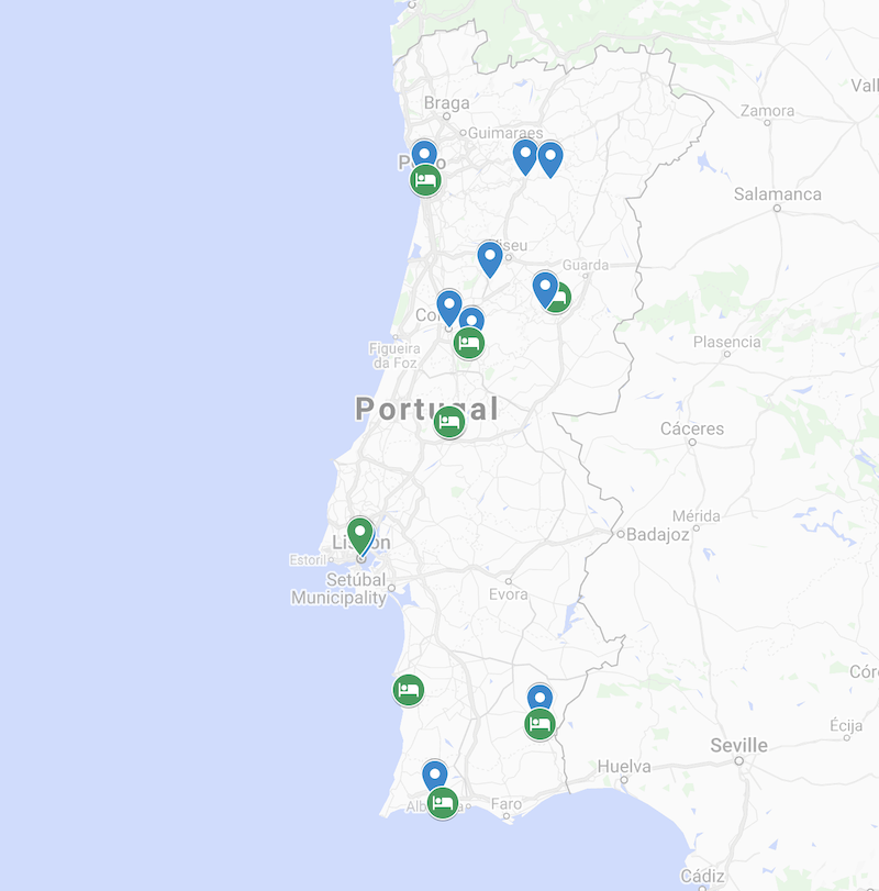 Portugal map
